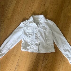 LOFT White Denim Jacket for Women